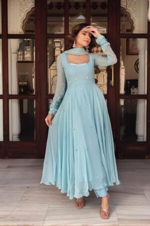 Georgette Anarkali Suit Set