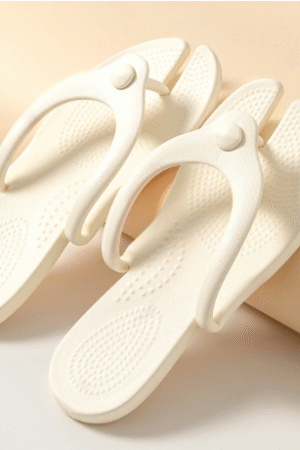 Creamy White EVA Thong Slippers