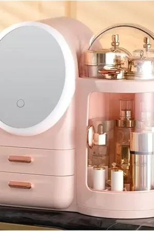 Women's Pink Multi Purpose Makeup Box