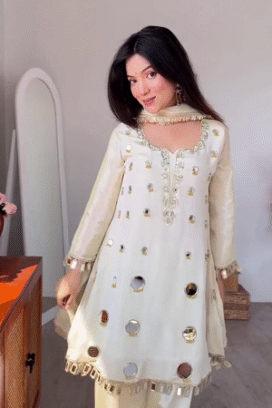 Ivory Elegance with Golden Touch