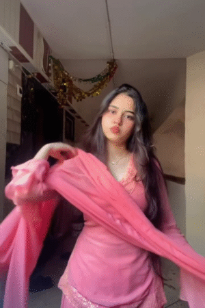 Elegant Pink Ethnic Suit Set with Matching Dupatta